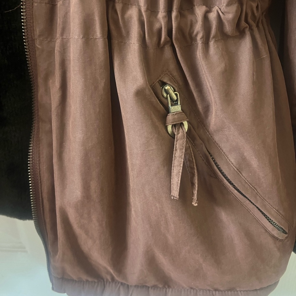 London Fog Chocolate Brown Utility Jacket - Picture 5 of 6